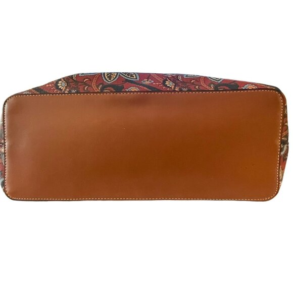 London Fog Floral Print Canvas Handbag 11x19x6 NWT - Picture 7 of 10